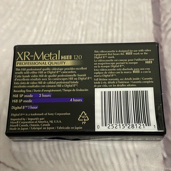 Maxell (Brand New) Camcorder Tape Hi 8 120min - Picture 2 of 4